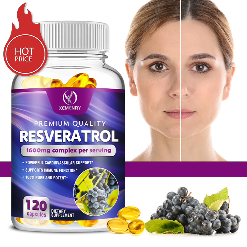 Resveratrol Capsule Anti Aging - Resveratrol-Kapseln – Unterstützt die Herz-, Herz-