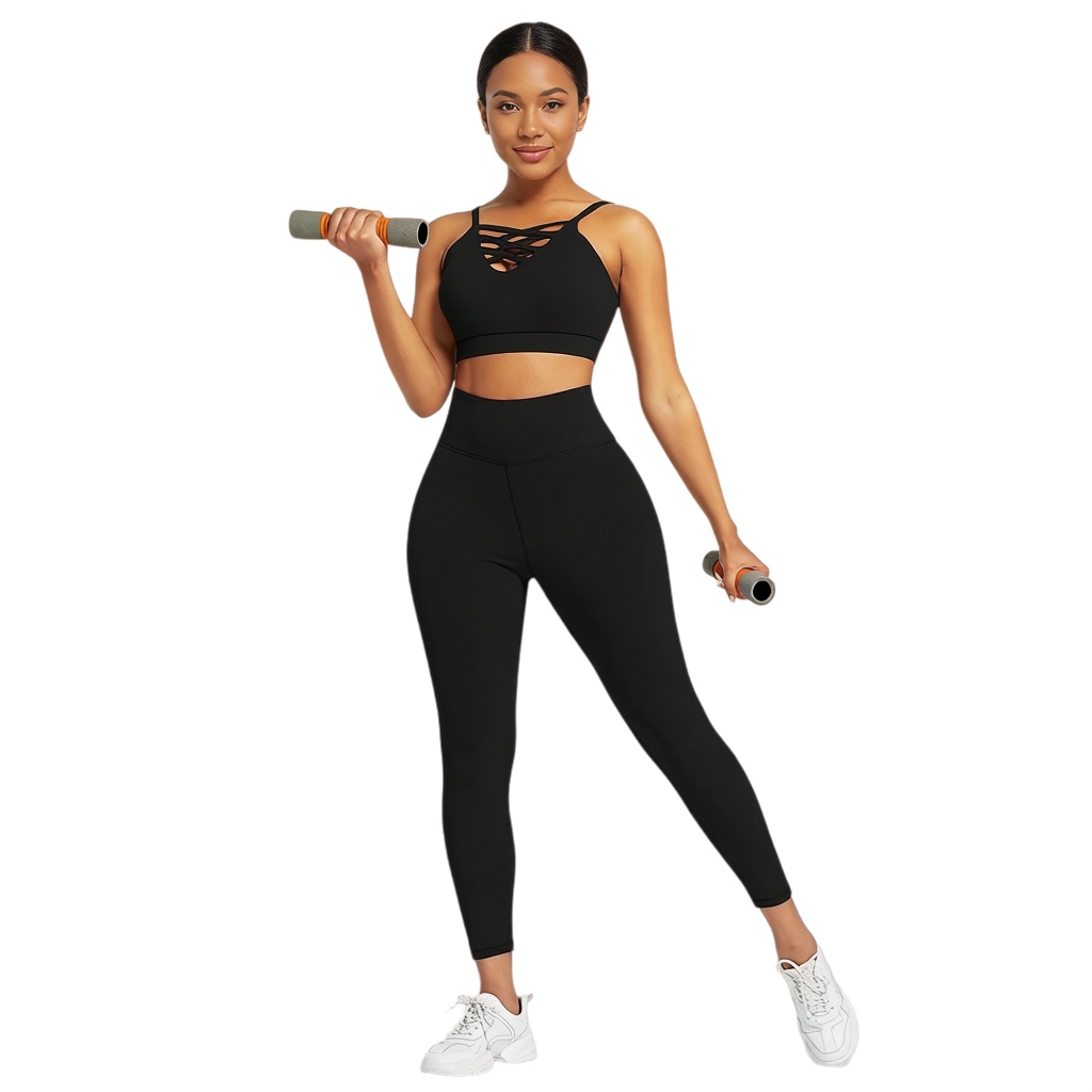 Fitness & Nutrition Lab - 3-teiliges Damen Yoga Fitness Set -