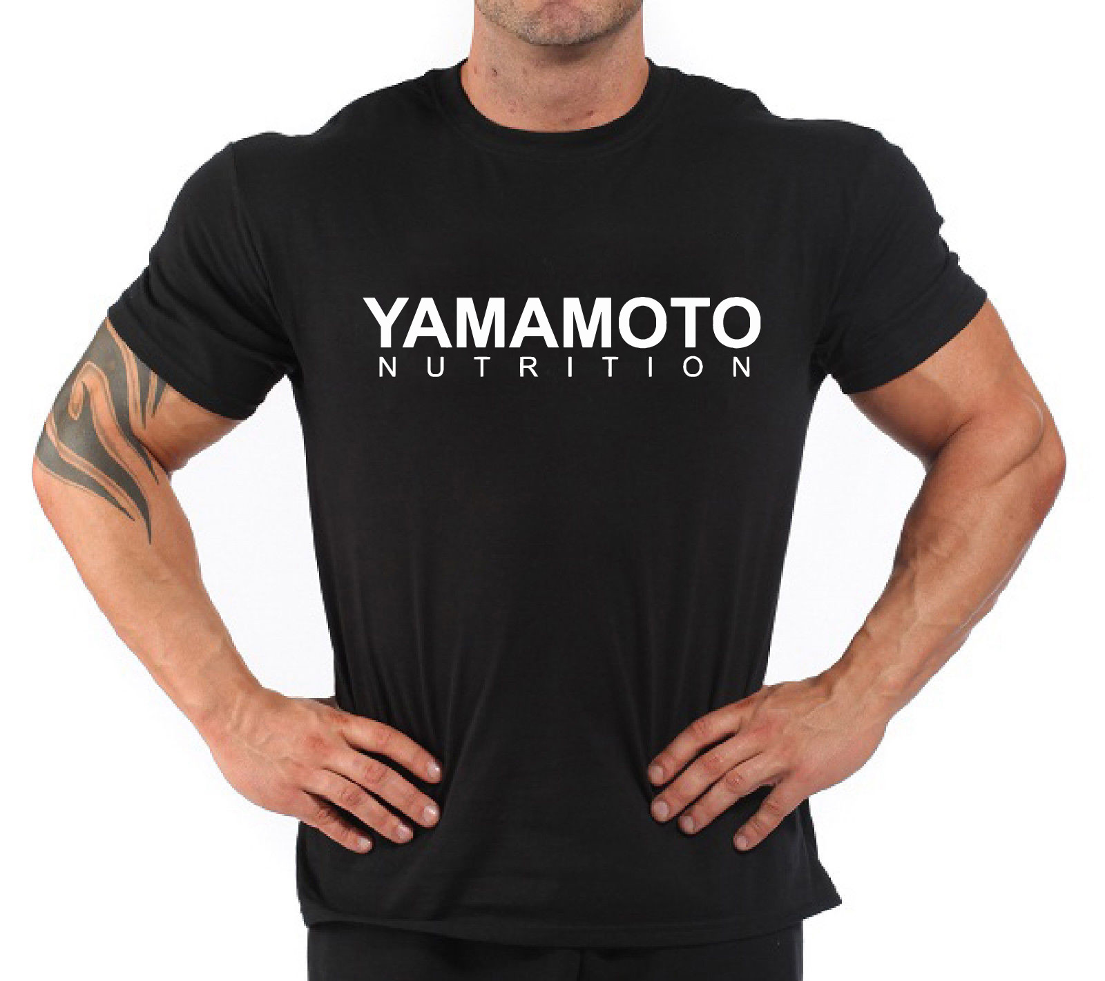 Nutrition In Fitness - Bodybuilding Fitness Gym T-Shirt „Yamamoto Nutrition“