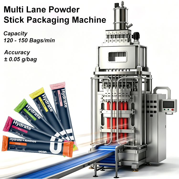 Electrolyte Powder Pack - Automatische 5g 10g Energydrink-Pulver-Verpackungsmaschine für Hydrationspulver-Sticks
