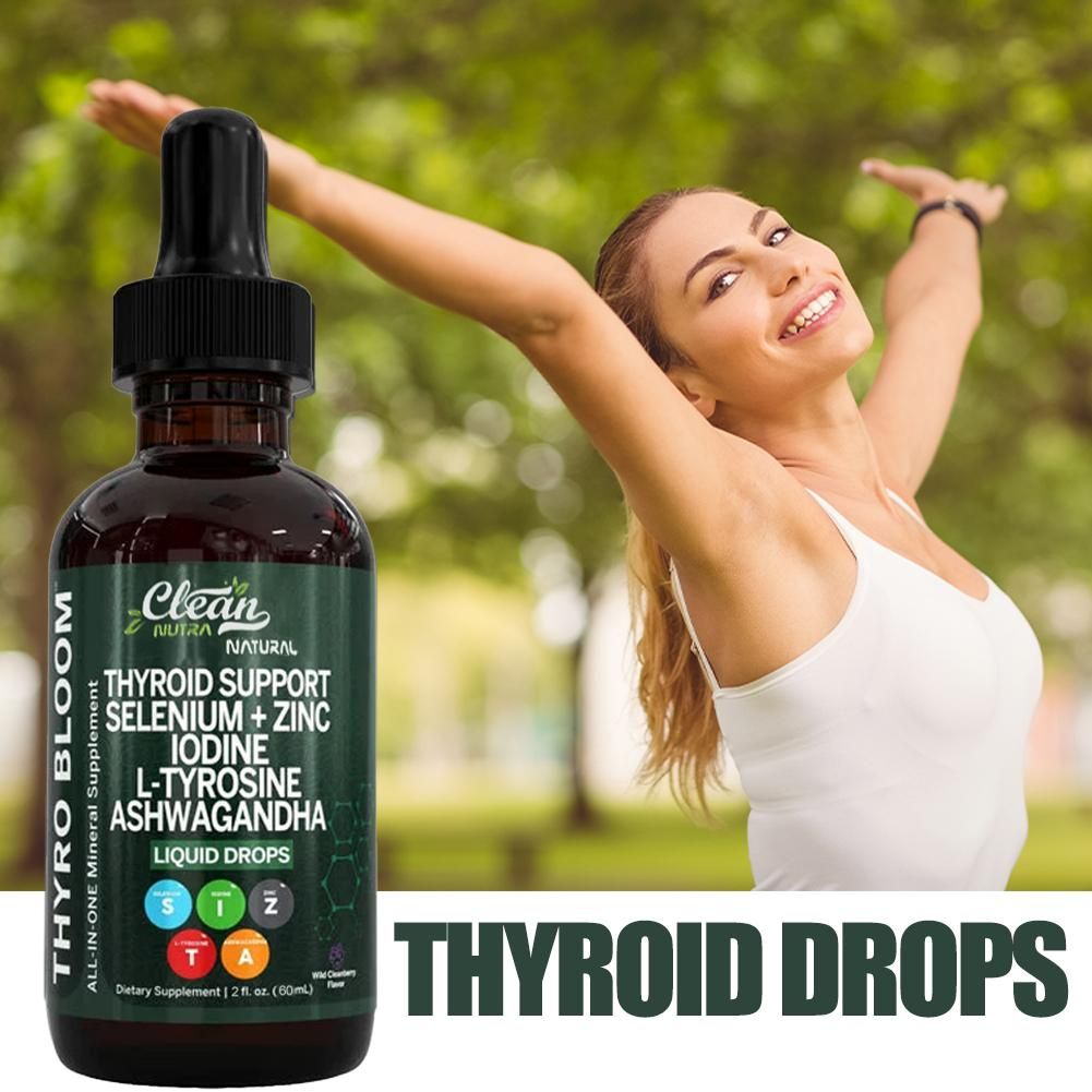 Iodine Drops Supplement - 60ml Nahrungsergänzungsmittel Flüssige Tropfen Vitamin B3&D12