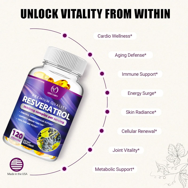 Resveratrol-Kapseln – Unterstü – Resveratrol Capsule Anti Aging Bewertung und Preis