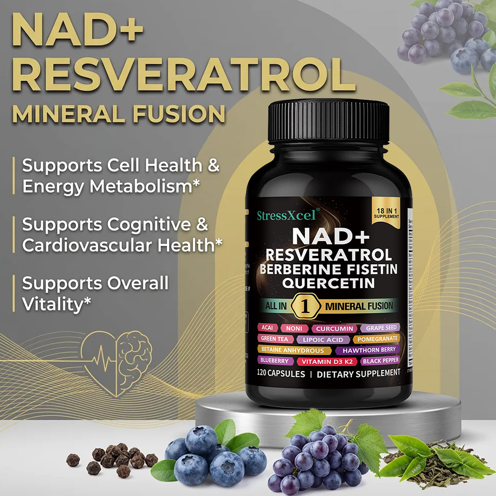 NAD+ Nahrungsergänzungsmittel  – Resveratrol Capsule Anti Aging Bewertung und Preis