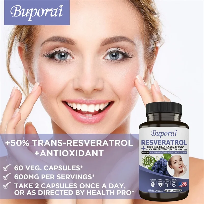 Resveratrol-Kapseln – Antioxid – Resveratrol Capsule Anti Aging Bewertung und Preis